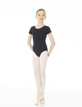 Load image into Gallery viewer, Mondor Studio 55 Short Sleeve Leotard in Black