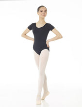 Load image into Gallery viewer, Mondor Essentials Short Sleeve Leotard in Black