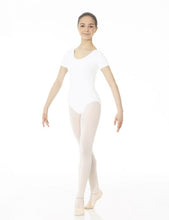 Load image into Gallery viewer, Mondor Essentials Short Sleeve Leotard in White