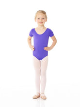 Load image into Gallery viewer, Mondor Essentials Short Sleeve Leotard in Violet