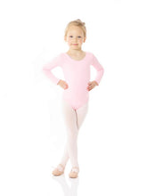 Load image into Gallery viewer, Mondor Cotton Classic Long Sleeve Leotard in True Pink